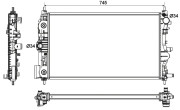 53131 Chladič, chlazení motoru EASY FIT NRF