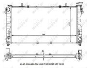 53156 Chladič, chlazení motoru EASY FIT NRF