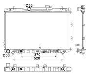 53162 NRF chladič motora 53162 NRF