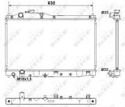 53180 NRF chladič motora 53180 NRF