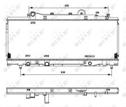 53202 NRF chladič motora 53202 NRF