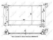 53325 Chladič, chlazení motoru EASY FIT NRF