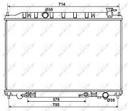 53407 Chladič, chlazení motoru EASY FIT NRF