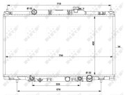 53574 Chladič, chlazení motoru EASY FIT NRF