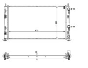 53733 Chladič, chlazení motoru EASY FIT NRF