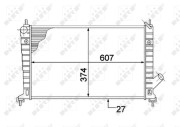 53804 Chladič, chlazení motoru EASY FIT NRF