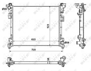 53900 NRF chladič motora 53900 NRF