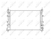 54503 NRF chladič motora 54503 NRF