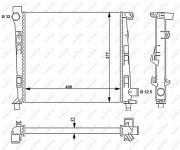 54717 NRF chladič motora 54717 NRF