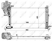 55349A Chladič, chlazení motoru Economy Class NRF