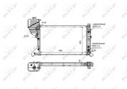 55349 Chladič, chlazení motoru EASY FIT NRF