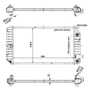 56007 NRF chladič motora 56007 NRF