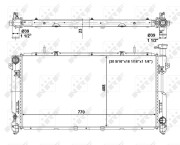 56020 Chladič, chlazení motoru EASY FIT NRF