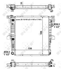 56034 NRF chladič motora 56034 NRF