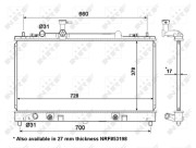 56066 Chladič, chlazení motoru EASY FIT NRF