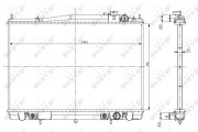 56084 Chladič, chlazení motoru EASY FIT NRF