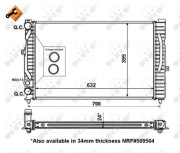 56127 Chladič, chlazení motoru EASY FIT NRF