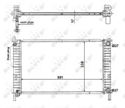 56134 Chladič, chlazení motoru EASY FIT NRF