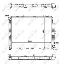 56139 Chladič, chlazení motoru EASY FIT NRF