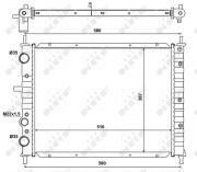 58013 Chladič, chlazení motoru EASY FIT NRF