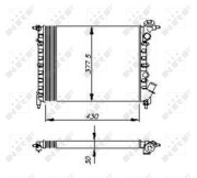58207 Chladič, chlazení motoru NRF