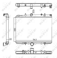 58303A NRF chladič motora 58303A NRF