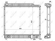 58348 Chladič, chlazení motoru EASY FIT NRF