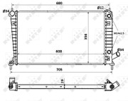 58349 Chladič, chlazení motoru EASY FIT NRF