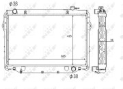 58635 NRF chladič motora 58635 NRF