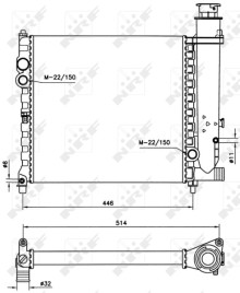 58714 NRF chladič motora 58714 NRF