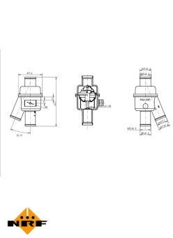 725018 Termostat, chladivo EASY FIT NRF