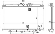 53508A Chladič, chlazení motoru US market only NRF