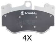 37693S Sada brzdových destiček, kotoučová brzda COATED A.B.S.