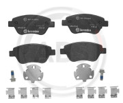 P23169 Sada brzdových destiček, kotoučová brzda BREMBO A.B.S.