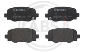 P37020 Sada brzdových destiček, kotoučová brzda BREMBO A.B.S.