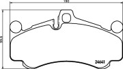 P65034 Sada brzdových destiček, kotoučová brzda BREMBO A.B.S.