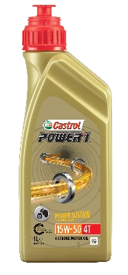 15044D CASTROL Motorový olej Power 1 4T 15W-50 - 1 litr | 15044D CASTROL