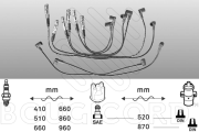 7168 EFI AUTOMOTIVE sada zapaľovacích káblov 7168 EFI AUTOMOTIVE