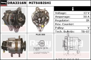 DRA3316N REMY alternátor DRA3316N REMY