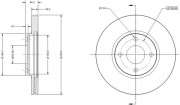 RAD1115C Brzdový kotouč REMY