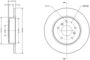 RAD1127C Brzdový kotouč REMY