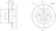 RAD1134C Brzdový kotouč REMY