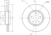 RAD1305C Brzdový kotouč REMY