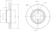 RAD1647C Brzdový kotouč REMY