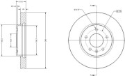 RAD1653C Brzdový kotouč REMY