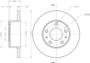 RAD1660C Brzdový kotouč REMY