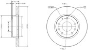 RAD1758C Brzdový kotouč REMY