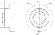 RAD2138C Brzdový kotouč REMY