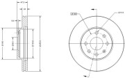 RAD2139C Brzdový kotouč REMY