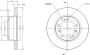 RAD2149C Brzdový kotouč REMY